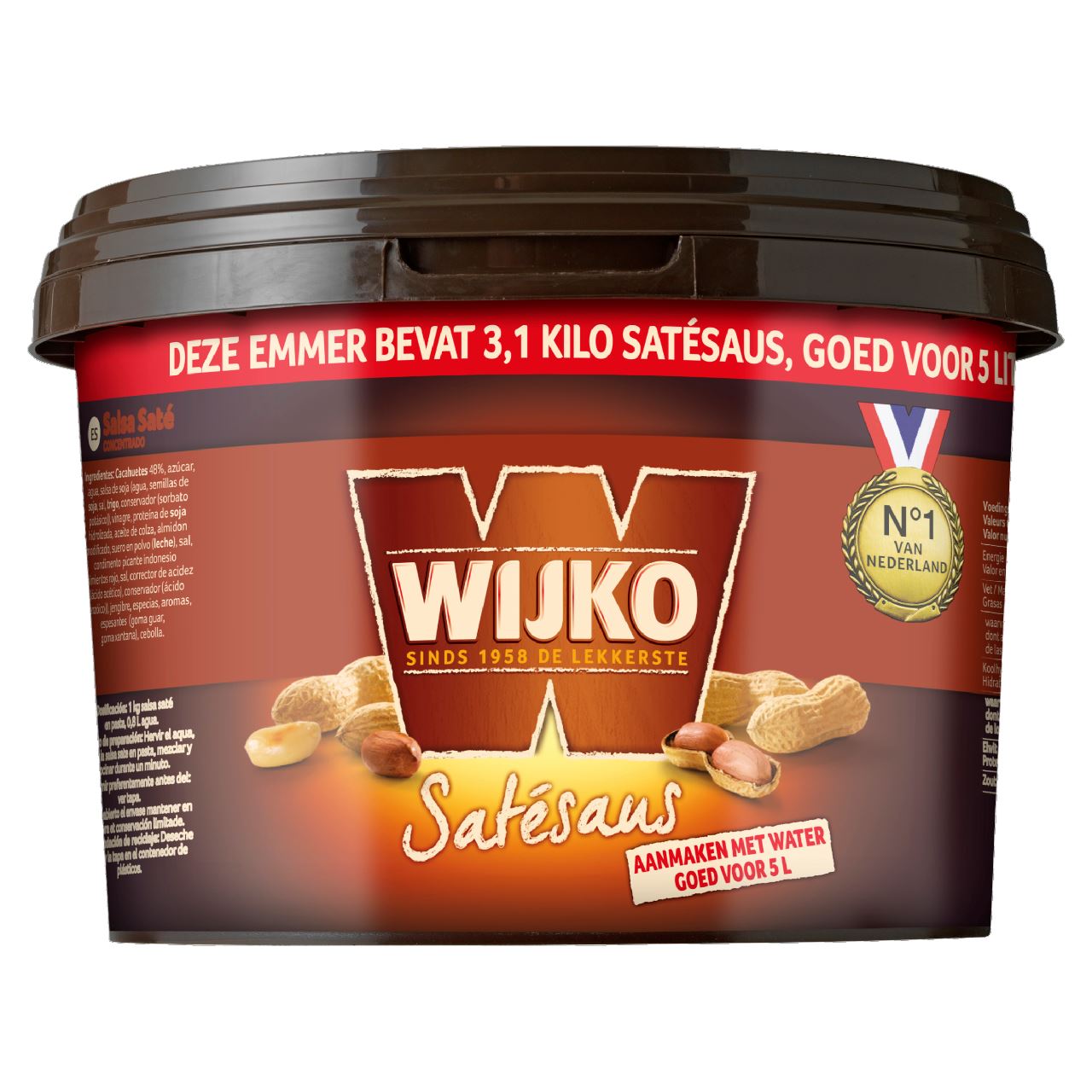 Wijko Satay sauce concentrated 3.1 kg