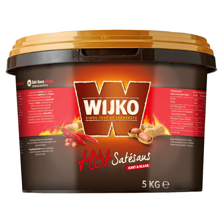 Wijko Satay sauce hot ready-made 5000 g
