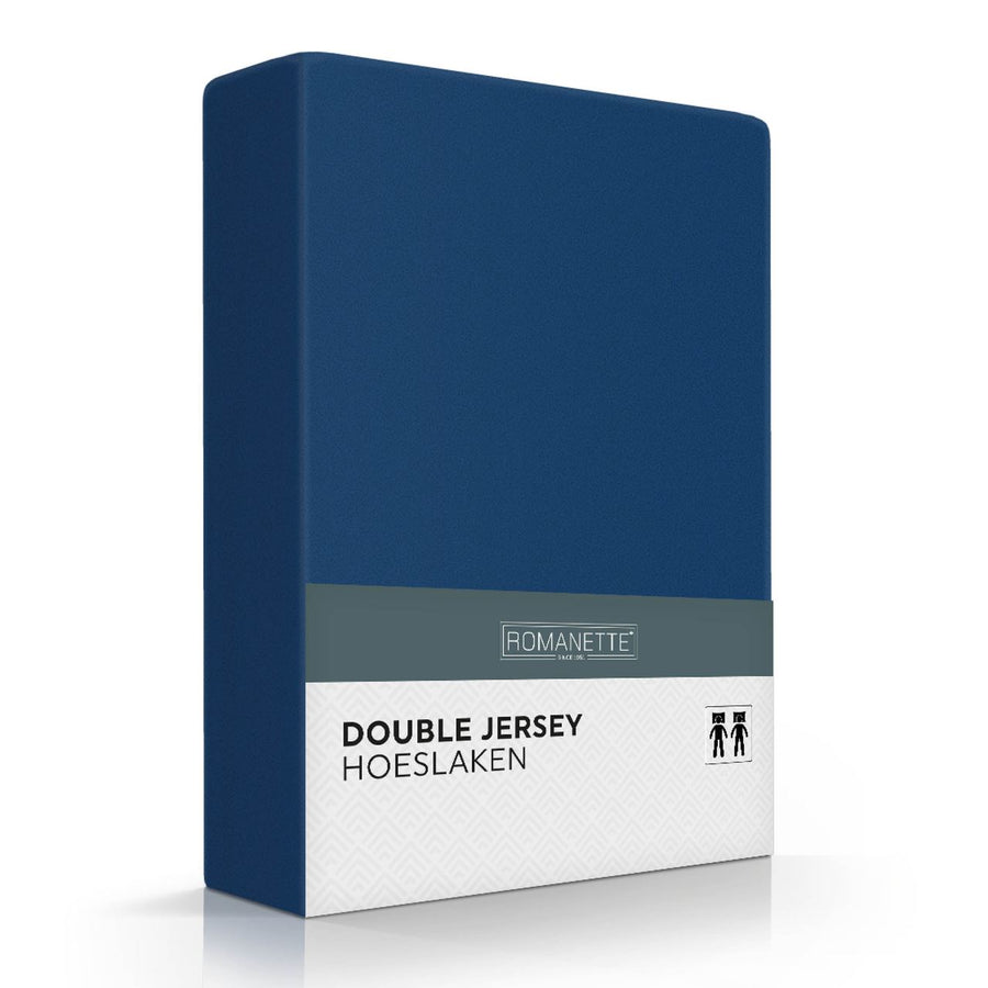 Romanette Fitted Sheet Dub Jer 2P Marine