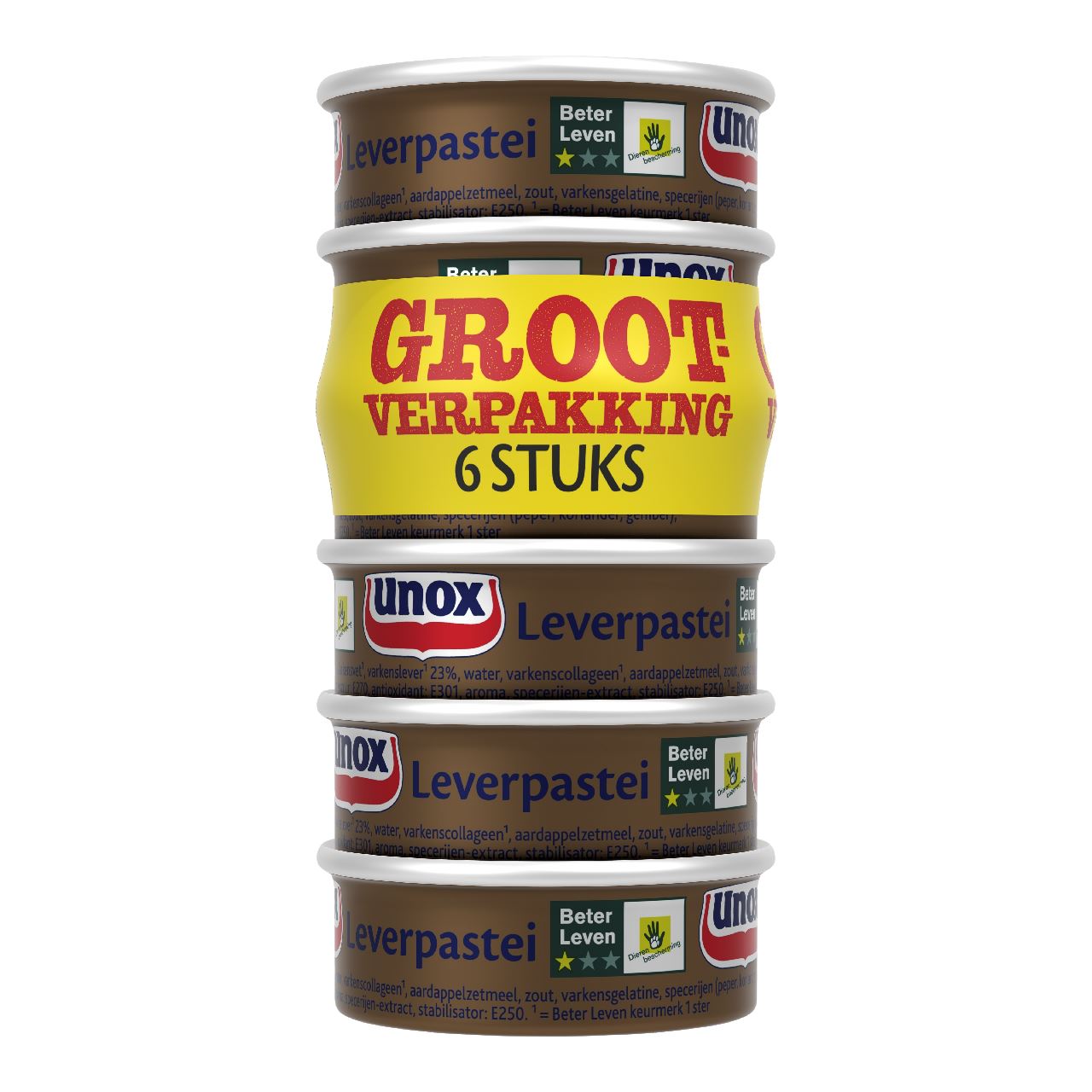Unox Liver Paste 6 x 56 g