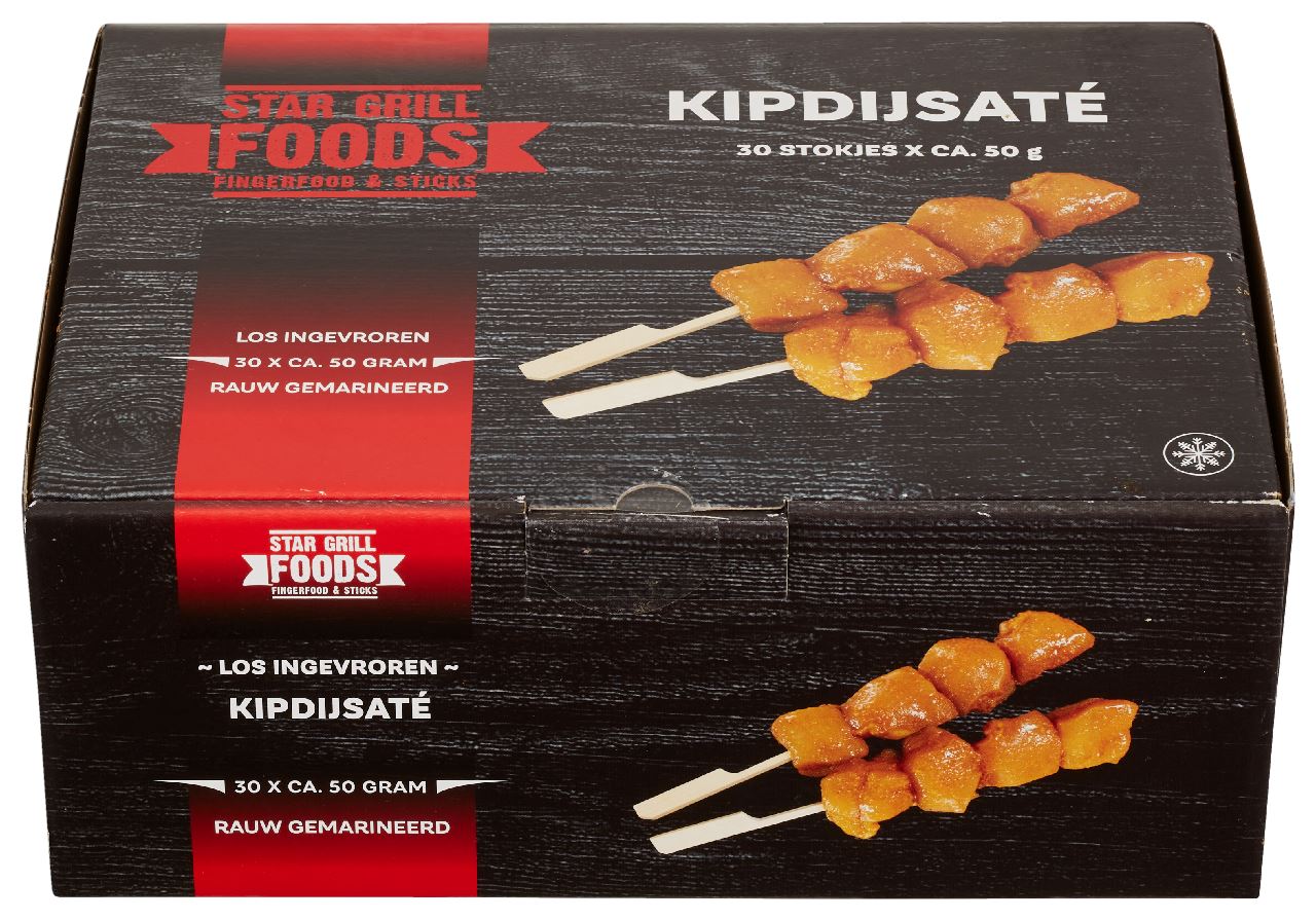 Star Grill Foods Chicken Thigh Satay 30 pieces 1.5 kg