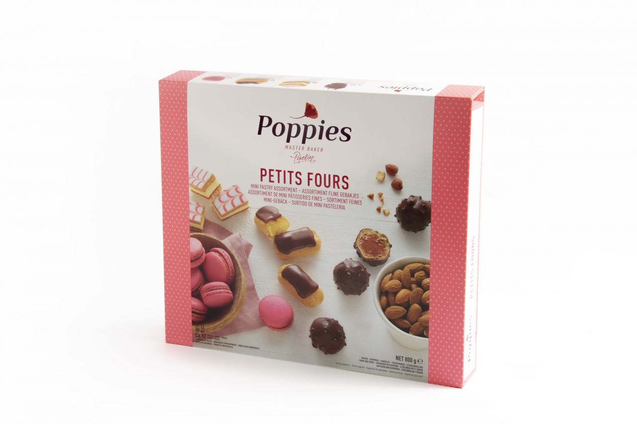 Poppies Petits Fours 52 pieces 800 g
