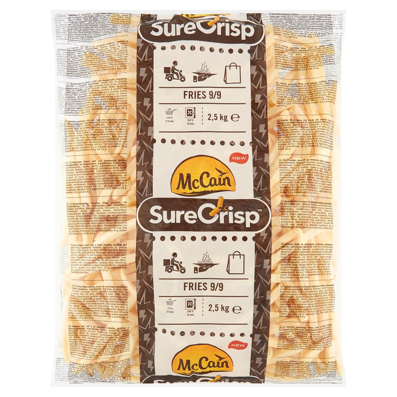 McCain SureCrisp Fries 9/9 2.5 kg