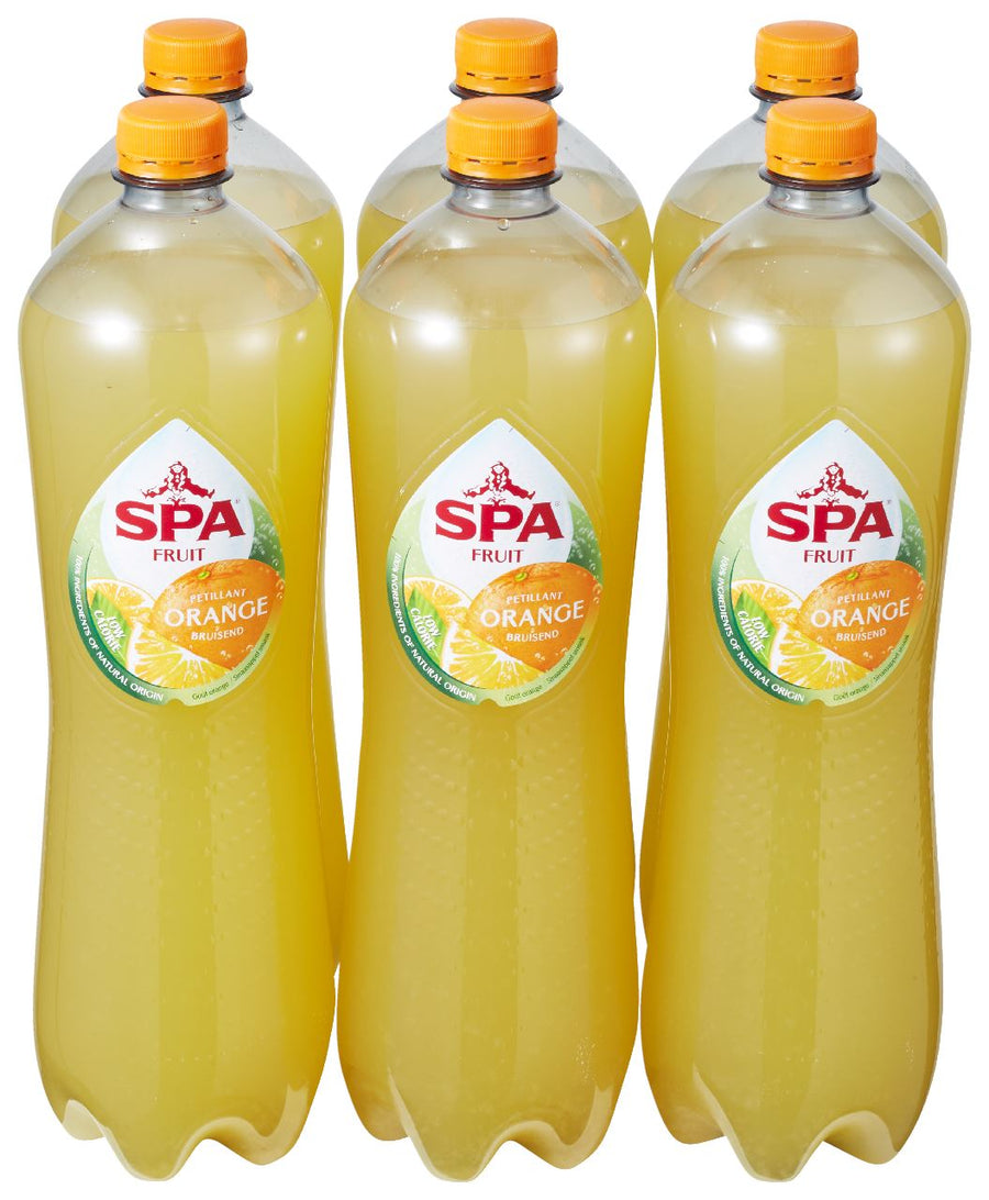 SPA Fruit Sparkling Fruity Soft Drink Orange 6 x 1.25 l