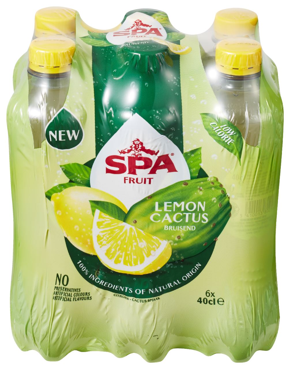 SPA Fruit Sparkling Fruity Soft Drink Lemon Cactus 6 x 40 cl