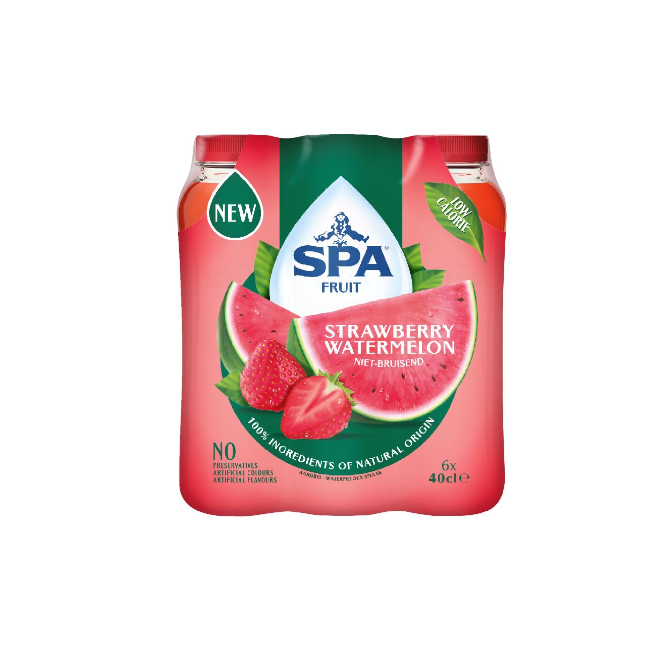 SPA Fruit Still Fruity Soft Drink Strawberry Watermelon 6 x 40 cl