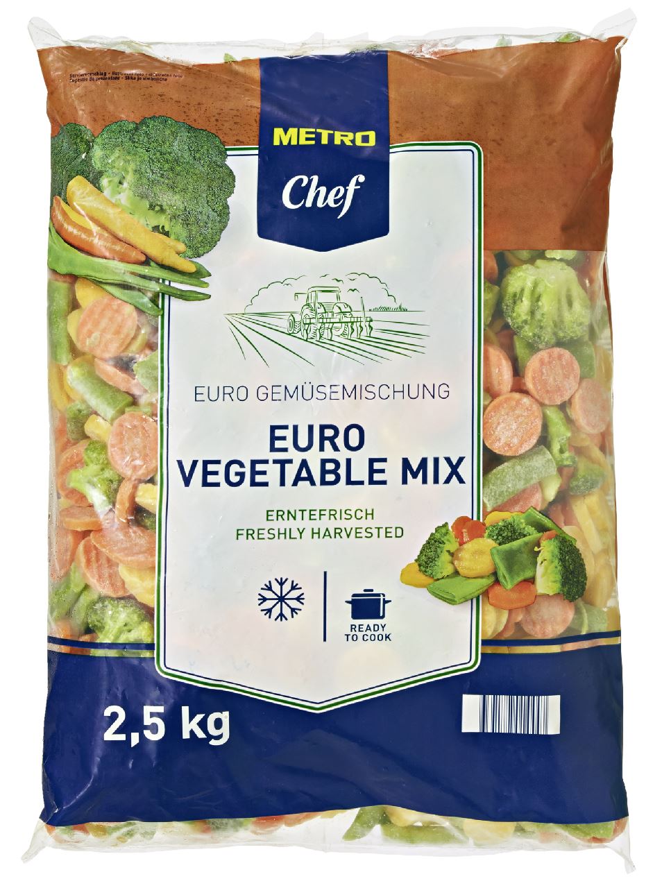 Vegetable euro mix 2.5 kg