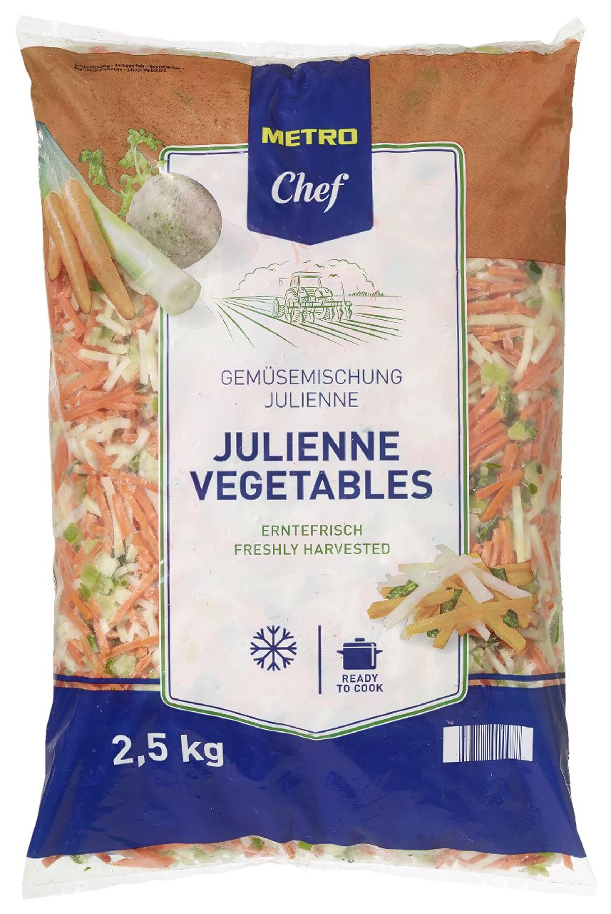 Julienne vegetable mix 2.5 kg