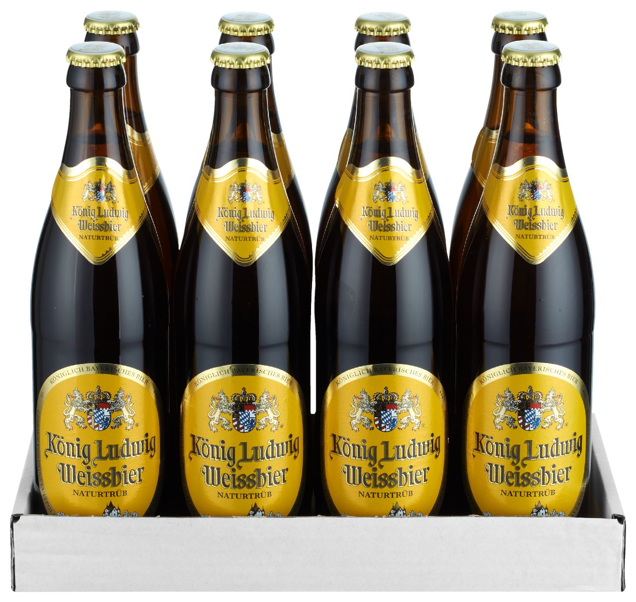 König Ludwig Weissbier Hell bottle 8 x 50 cl