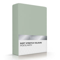 Thumbnail for Romanette Fitted Sheet Velours Lt Sage