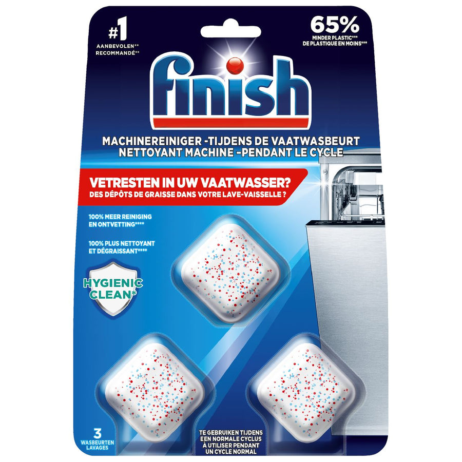 Finish Machine Cleaner - During the Dishwasher 3 x 17 g 3 Washes 425 g