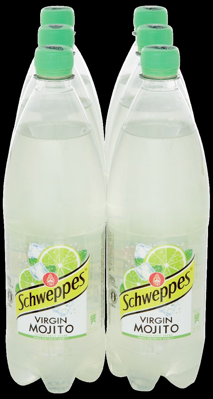 Schweppes Virgin Mojito Non-alcoholic Drink 6 x 1 liter