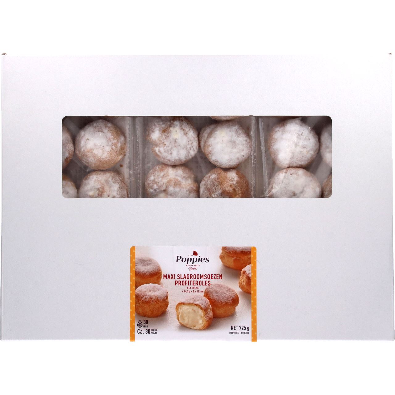 Poppies Maxi cream puffs 725 g