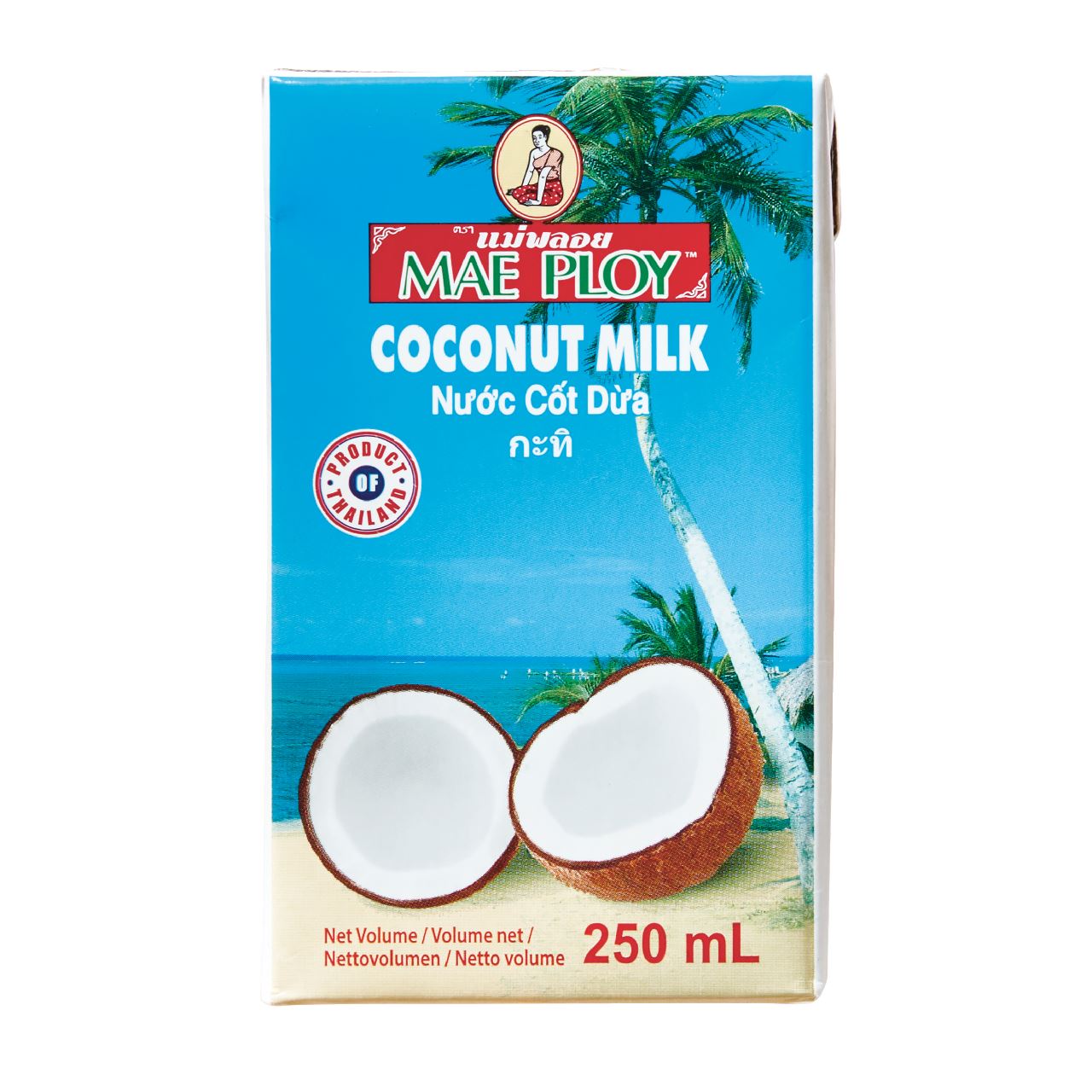 MAE PLOY Coconut Milk 17% 6 x 250 ml