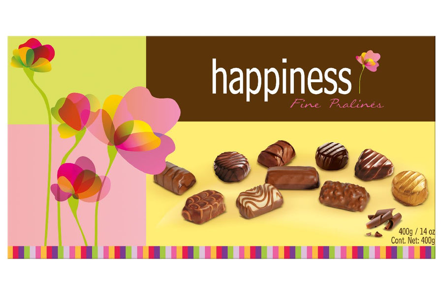 HAPPINESS Fine Pralines Chocolates 400g