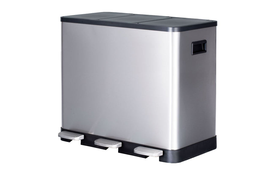 TARRINGTON HOUSE Ss Recycle Step Bin 3 x 14 l