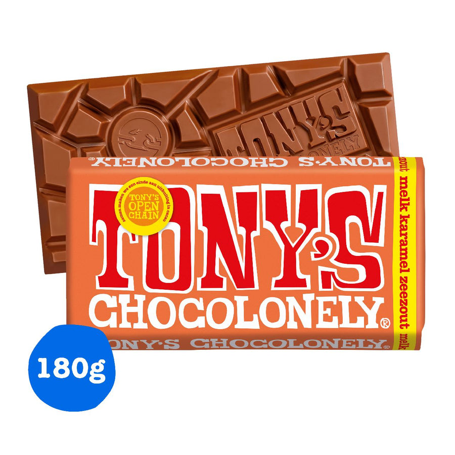 Tony's Chocolonely Caramel Sea Salt 180 g