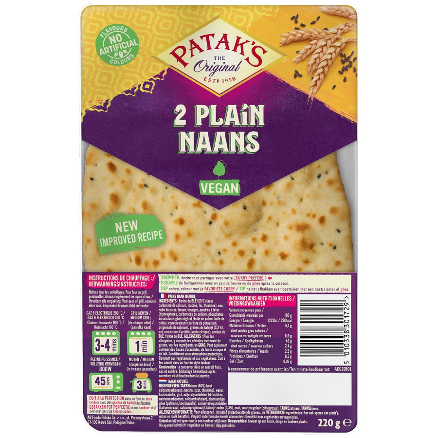 Patak's Naan bread natural 220 g