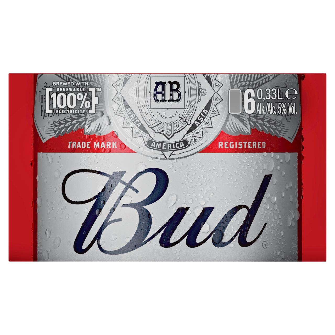 BUD Pilsner can 6 x 33 cl
