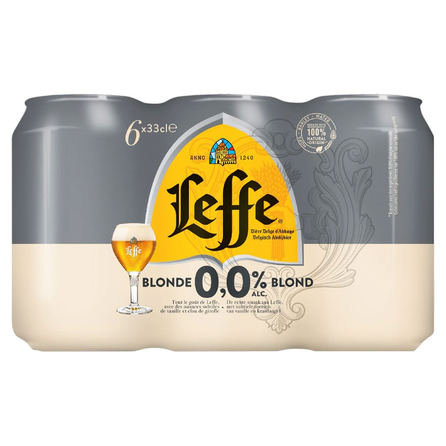 Leffe Blond 0.0% can 6 x 33 cl