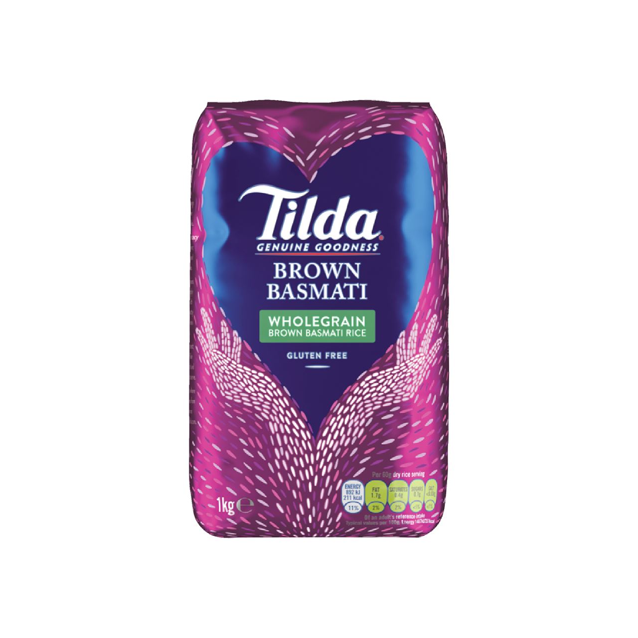 Tilda Basmati Rice Brown 1Kg