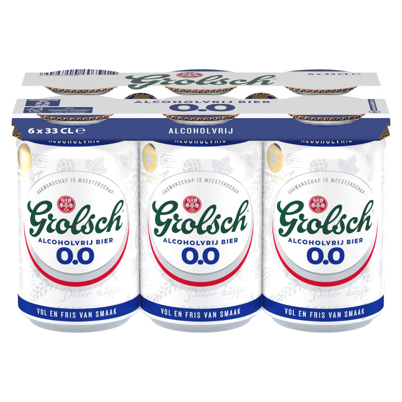 Grolsch 0.0% Alcohol Free Beer 6 x 33 cl can