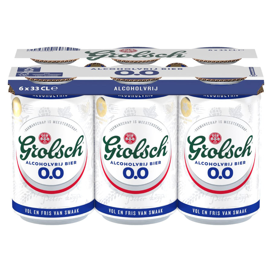 Grolsch 0.0% Alcohol Free Beer 6 x 33 cl can