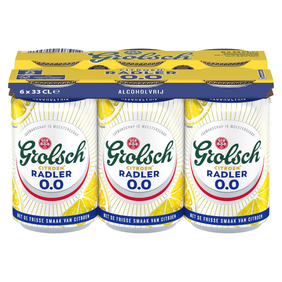 Grolsch 0.0% Radler Citroen 6 x 33 cl can