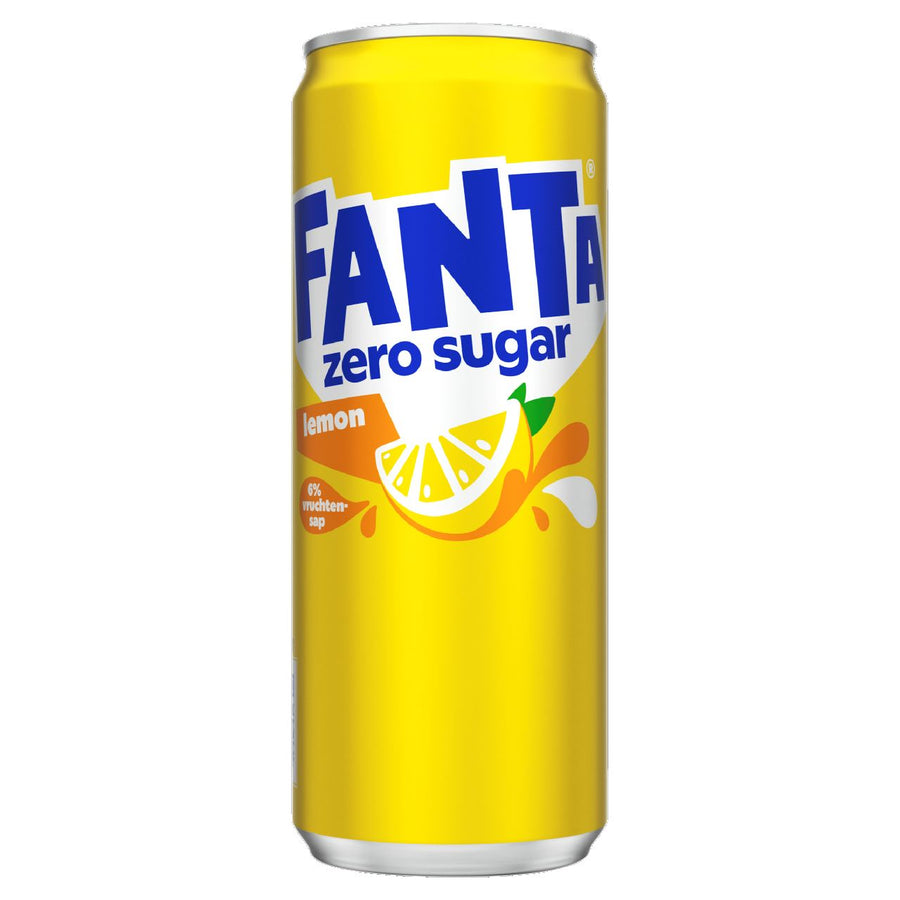 Fanta Lemon No Sugar can 24 x 33 cl