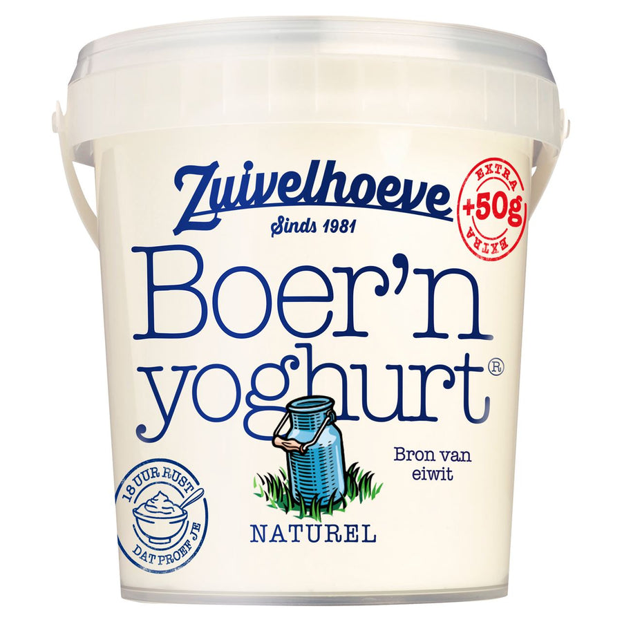 Zuivelhoeve Boer'n yogurt natural 750 g