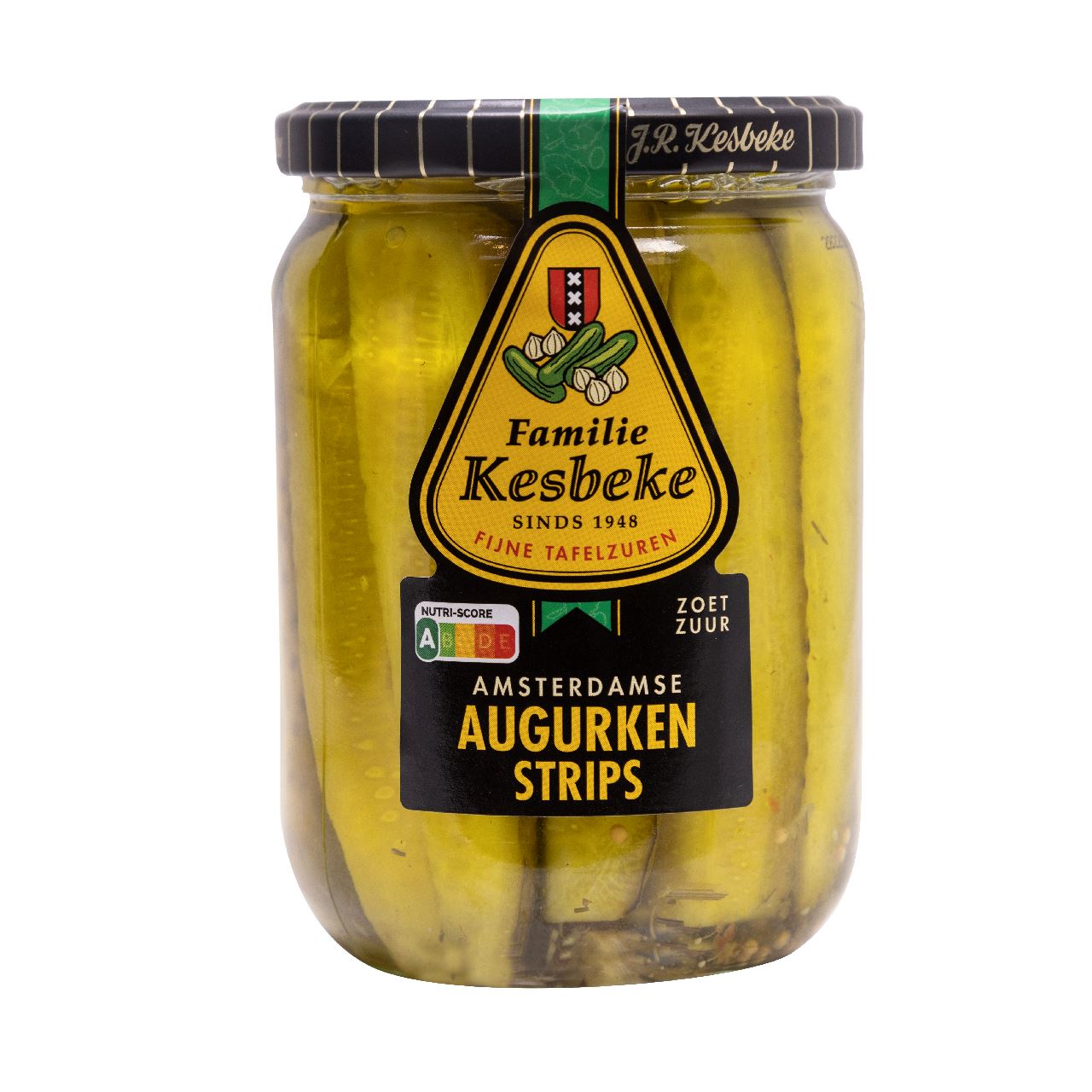 Kesbeke Pickles strips 550 ml