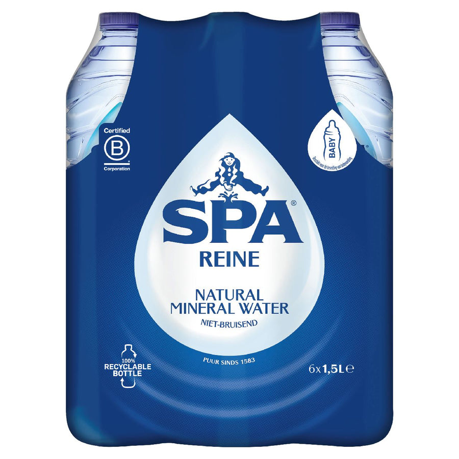 SPA Reine carbon dioxide-free 6 x 1.5 l