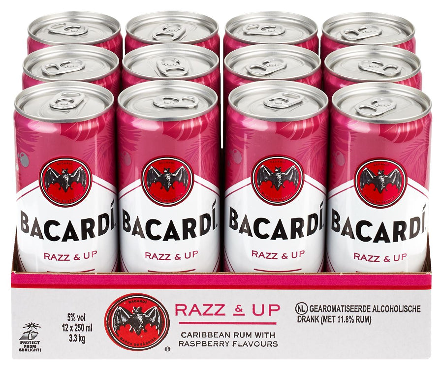 BACARDÍ RAZZ & UP can 12 x 25 cl 5%