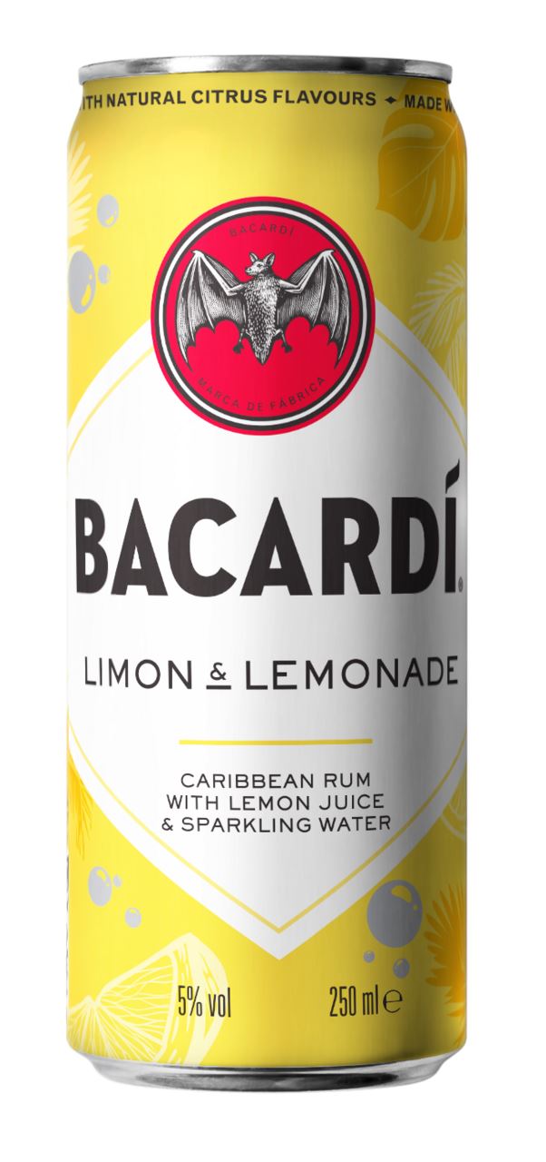 BACARDÍ LIMON & LEMONADE can 12 x 25 cl 5%
