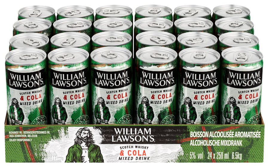 William Lawson's & Cola 24 x 25 cl 5%