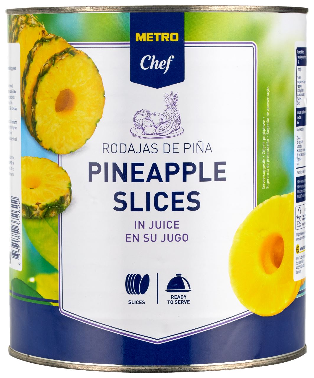 Pineapple Slice In Juice 3 kg