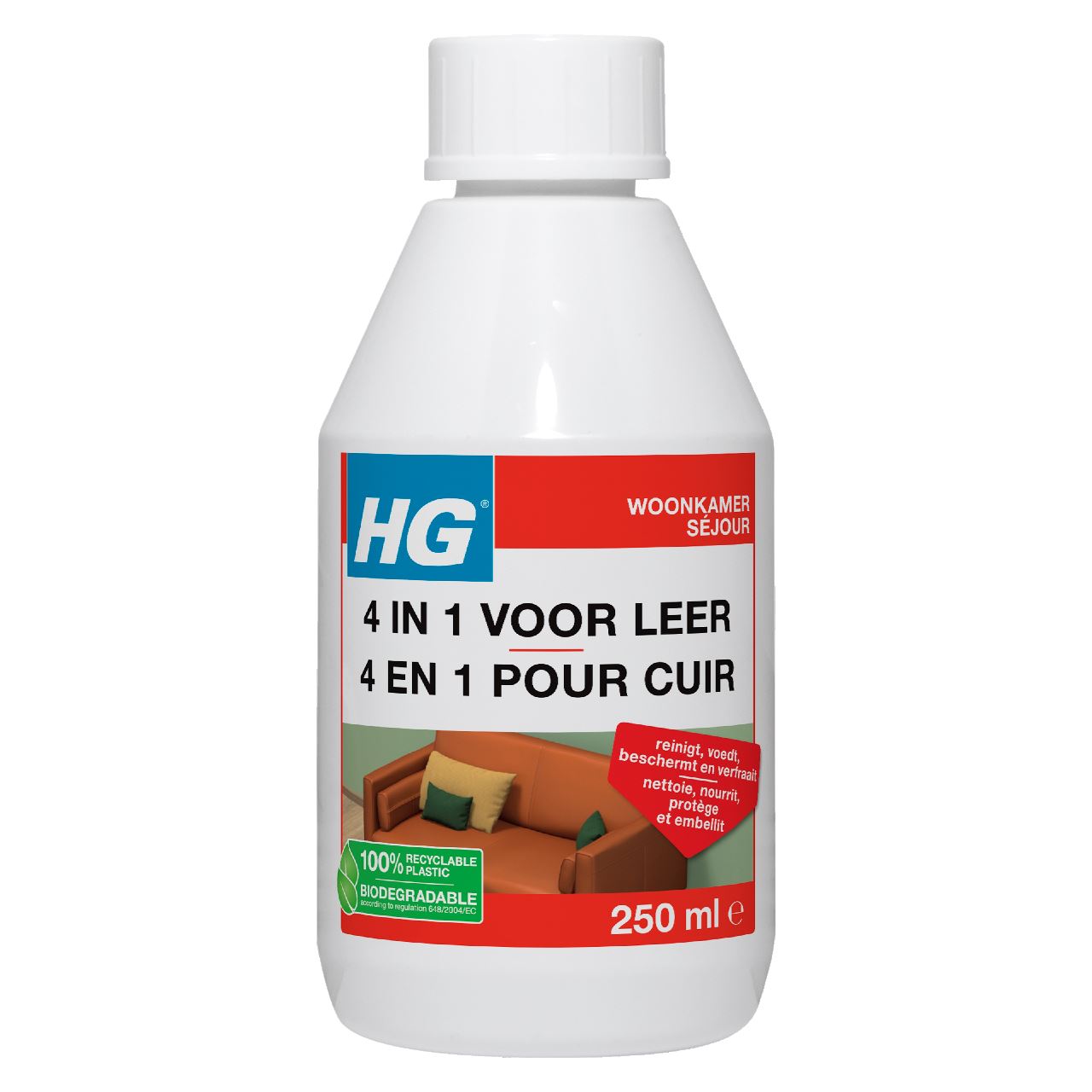 HG 4 In 1 For Leather 250 ml