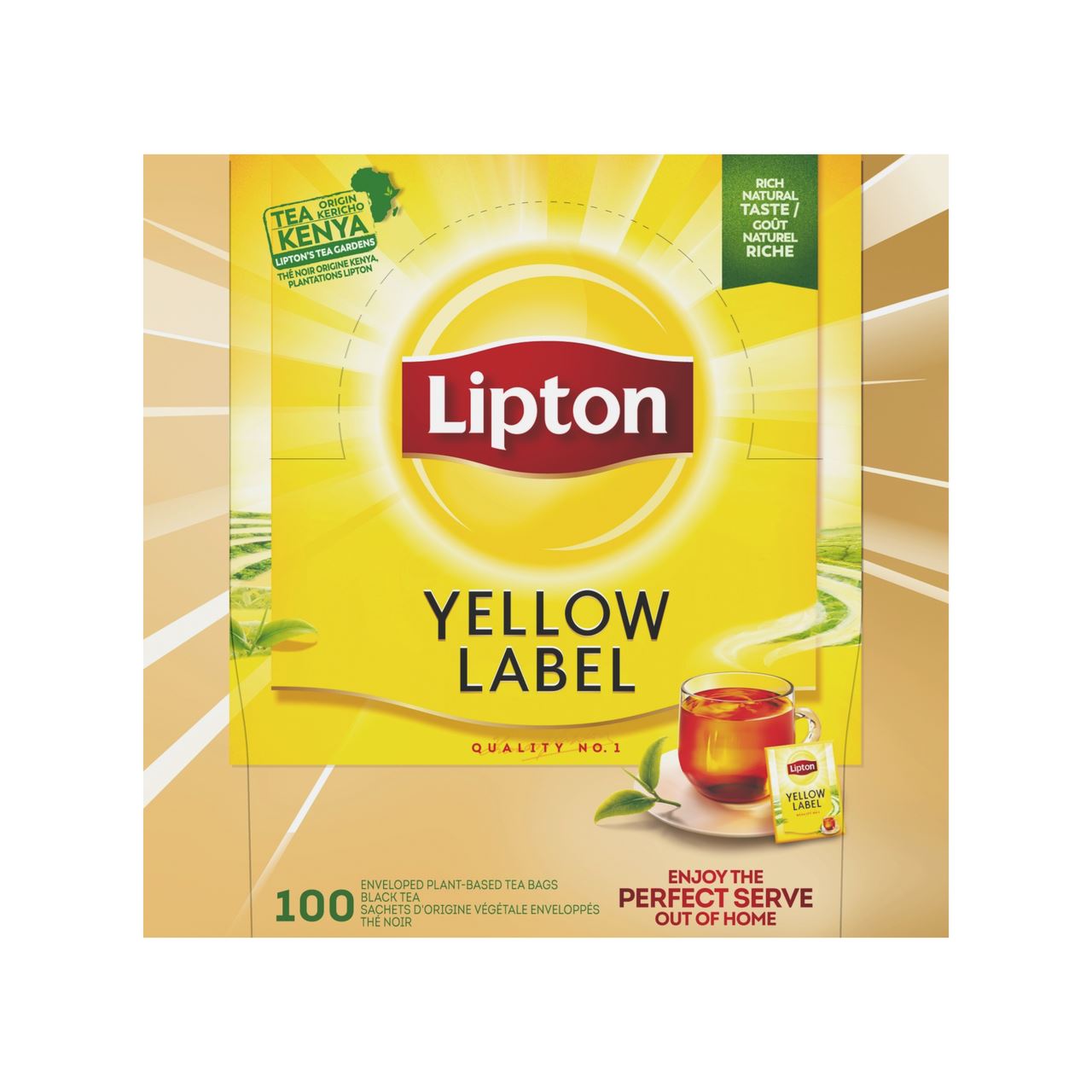 Lipton Feel Good Selection Yellow Label 100 pieces 180 g