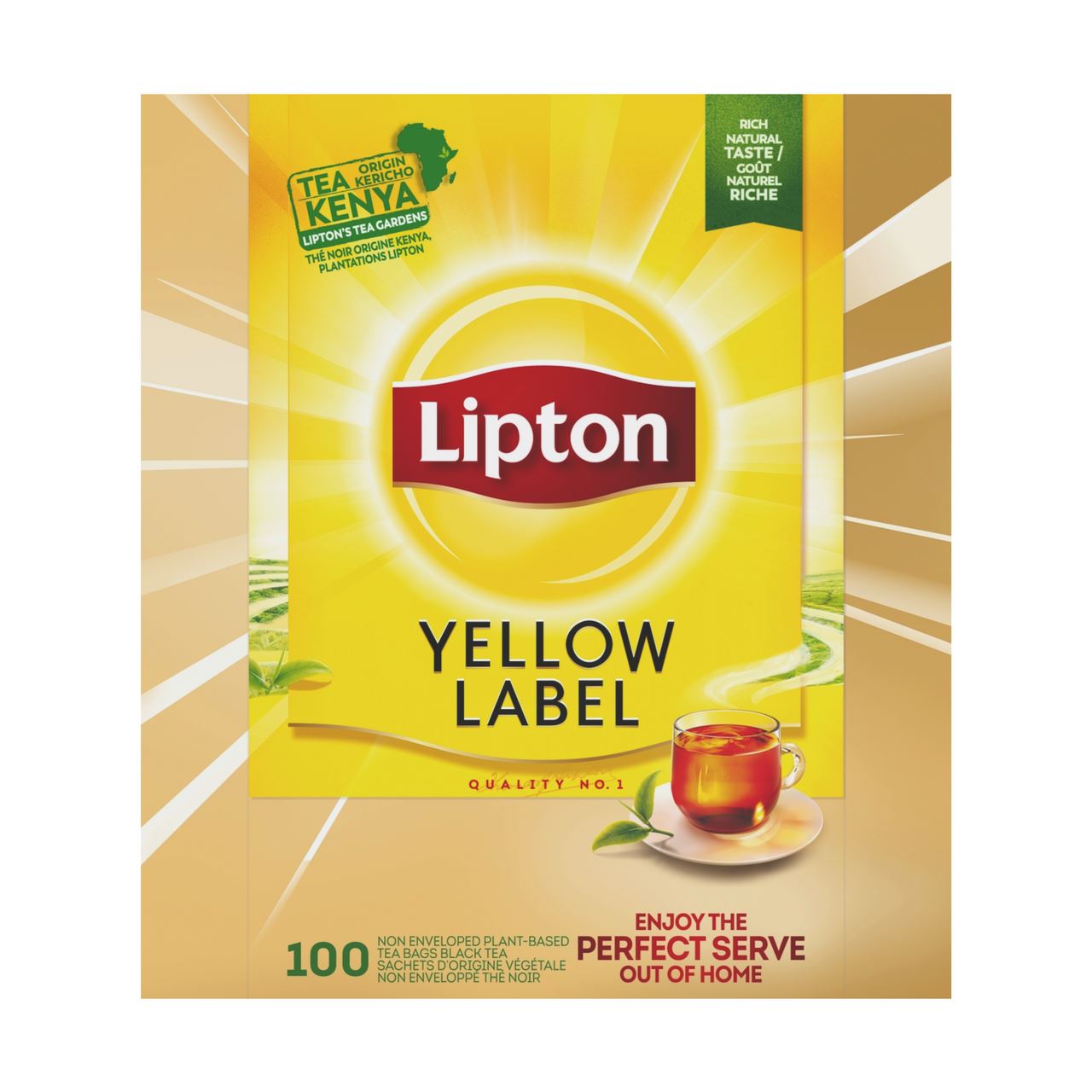 Lipton Feel Good Selection Yellow Label without envelope 100 x 1.5 grams 200 g