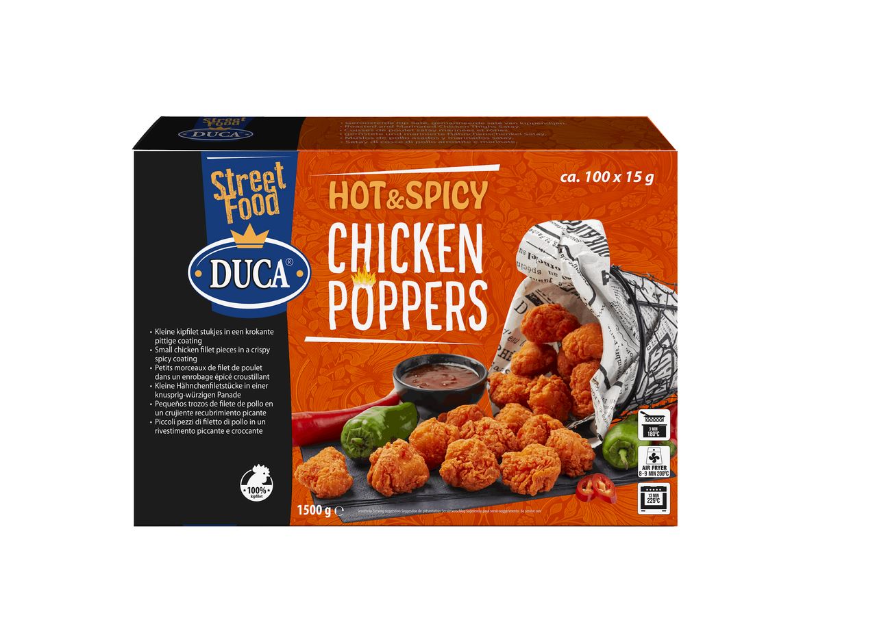 Duca Hot Chicken Poppers 1.5 kg