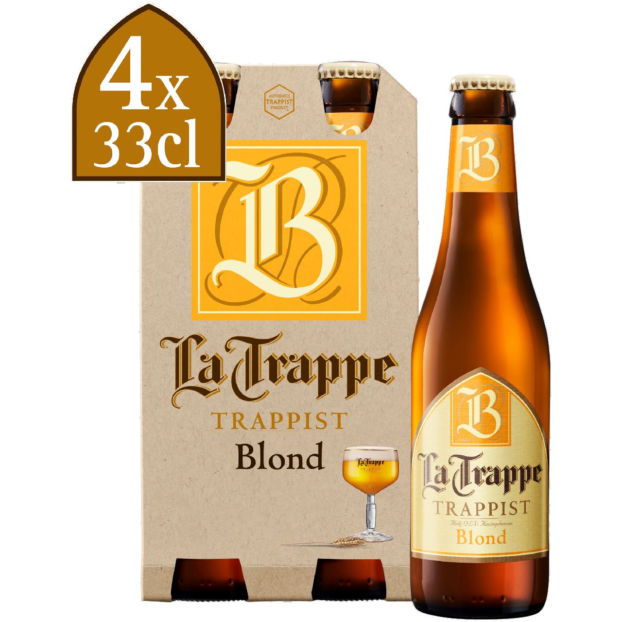 La Trappe Blond 4 x 33 cl