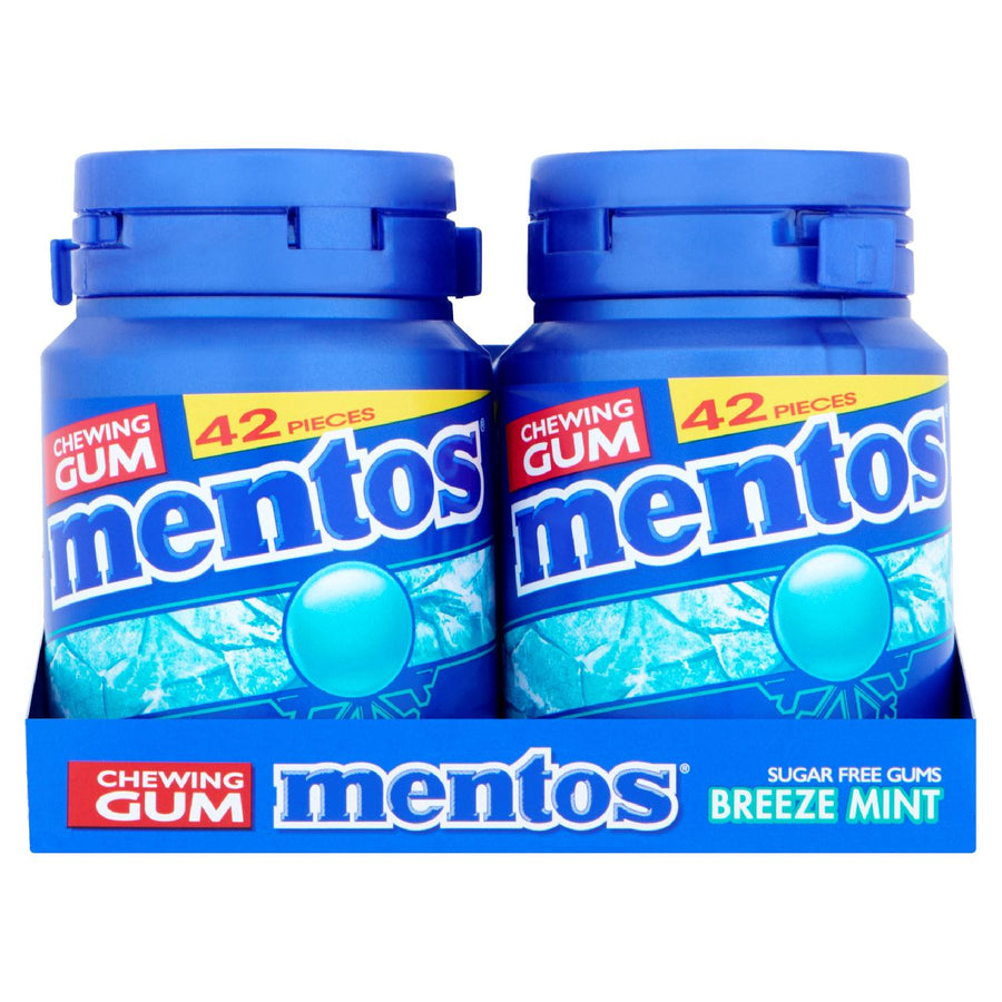 Mentos Gum Breeze mint jar 6 x 63 g