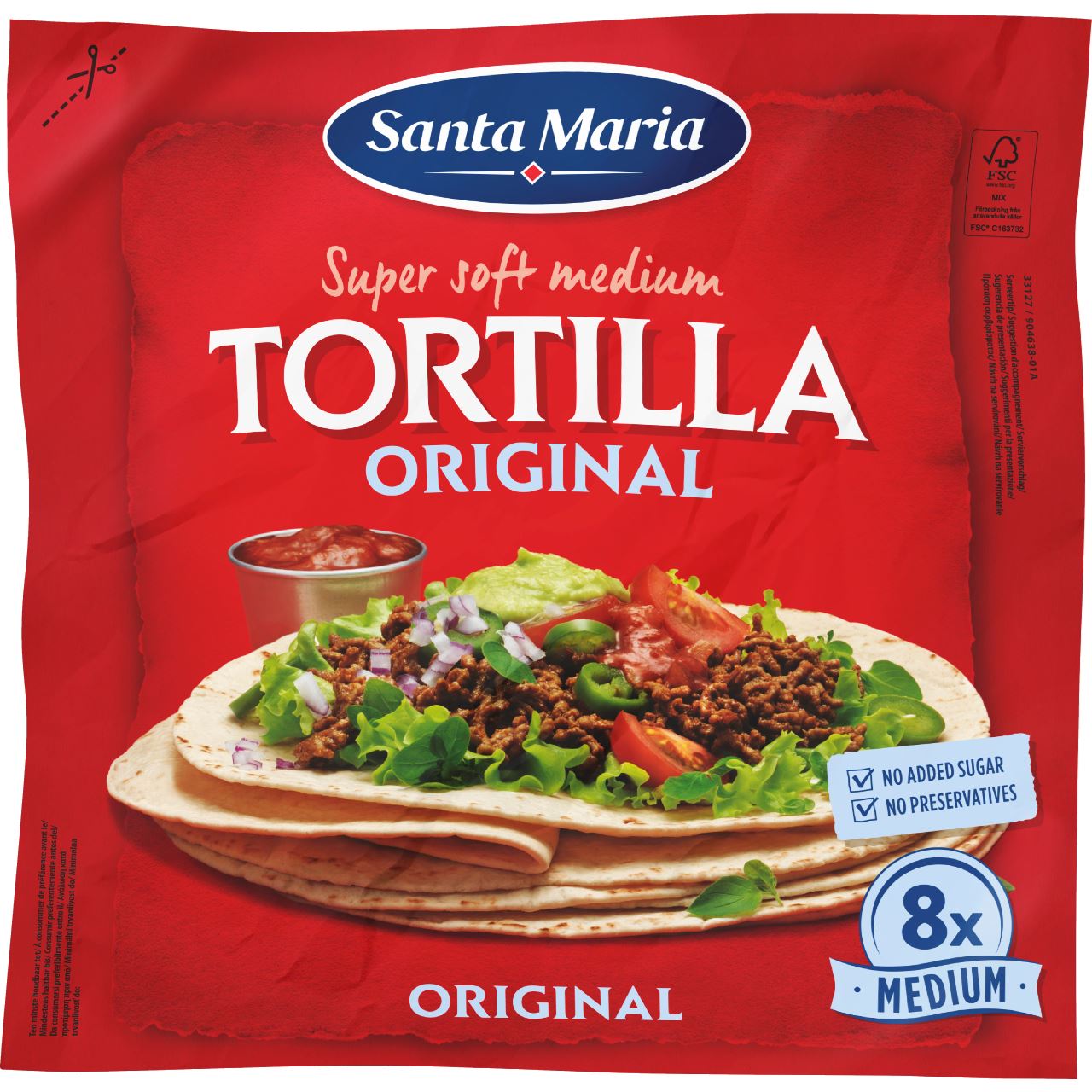Santa Maria Tortilla Original super soft medium 320 g