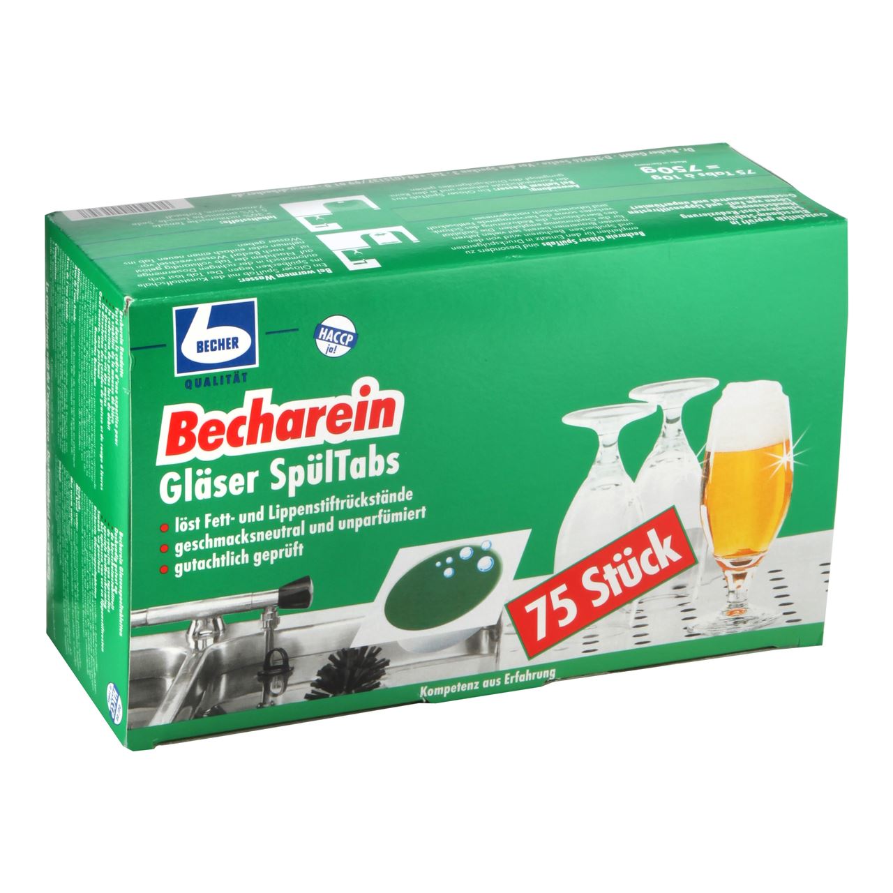 BECHER Glass Cleaner Tablets 75 pieces 750 g