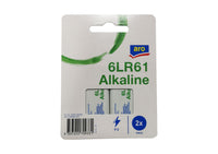 Thumbnail for aro Pcs 6Lr61 9V Alkaline Batteries 2 pcs