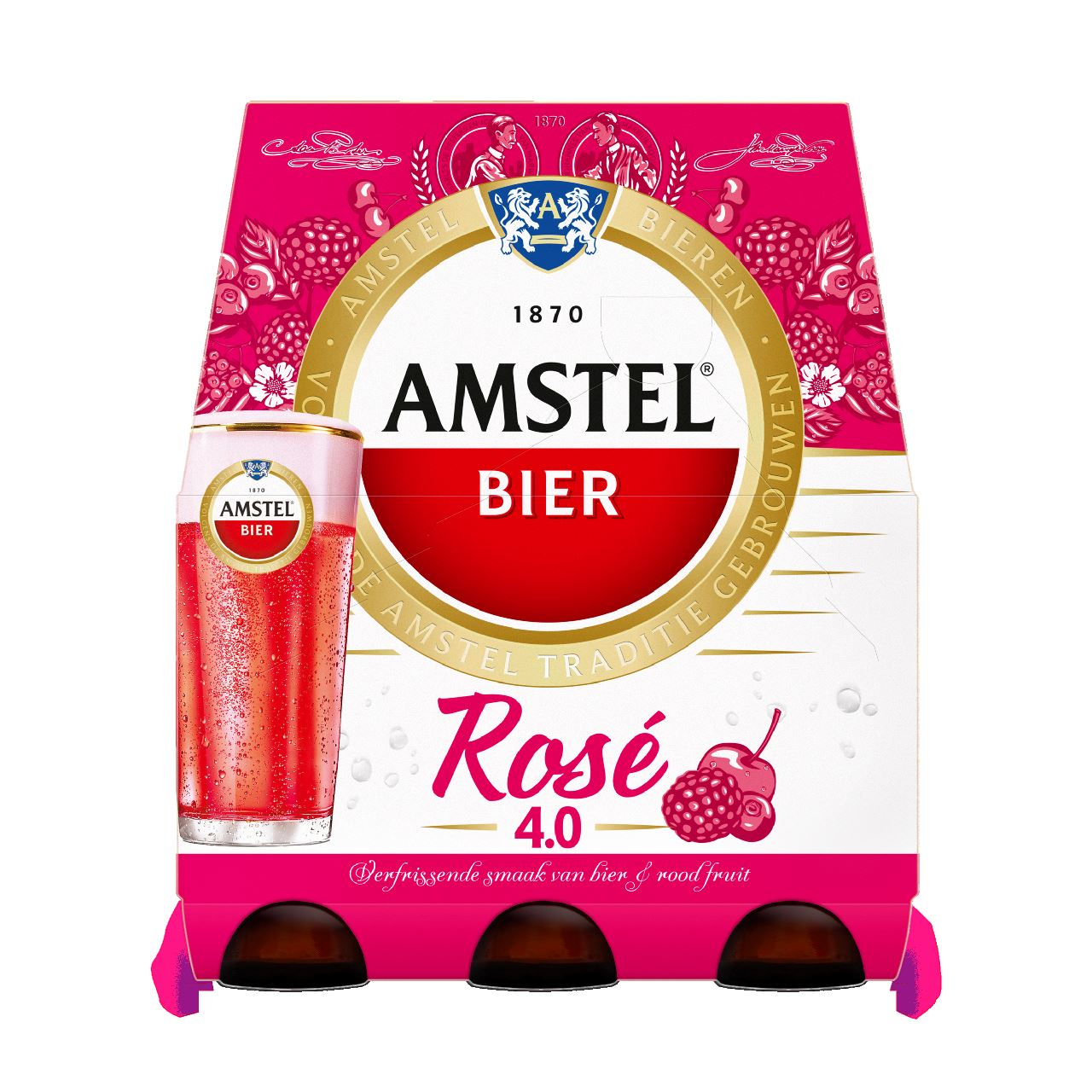 AMSTEL Rosé Bottle 6 x 30 cl