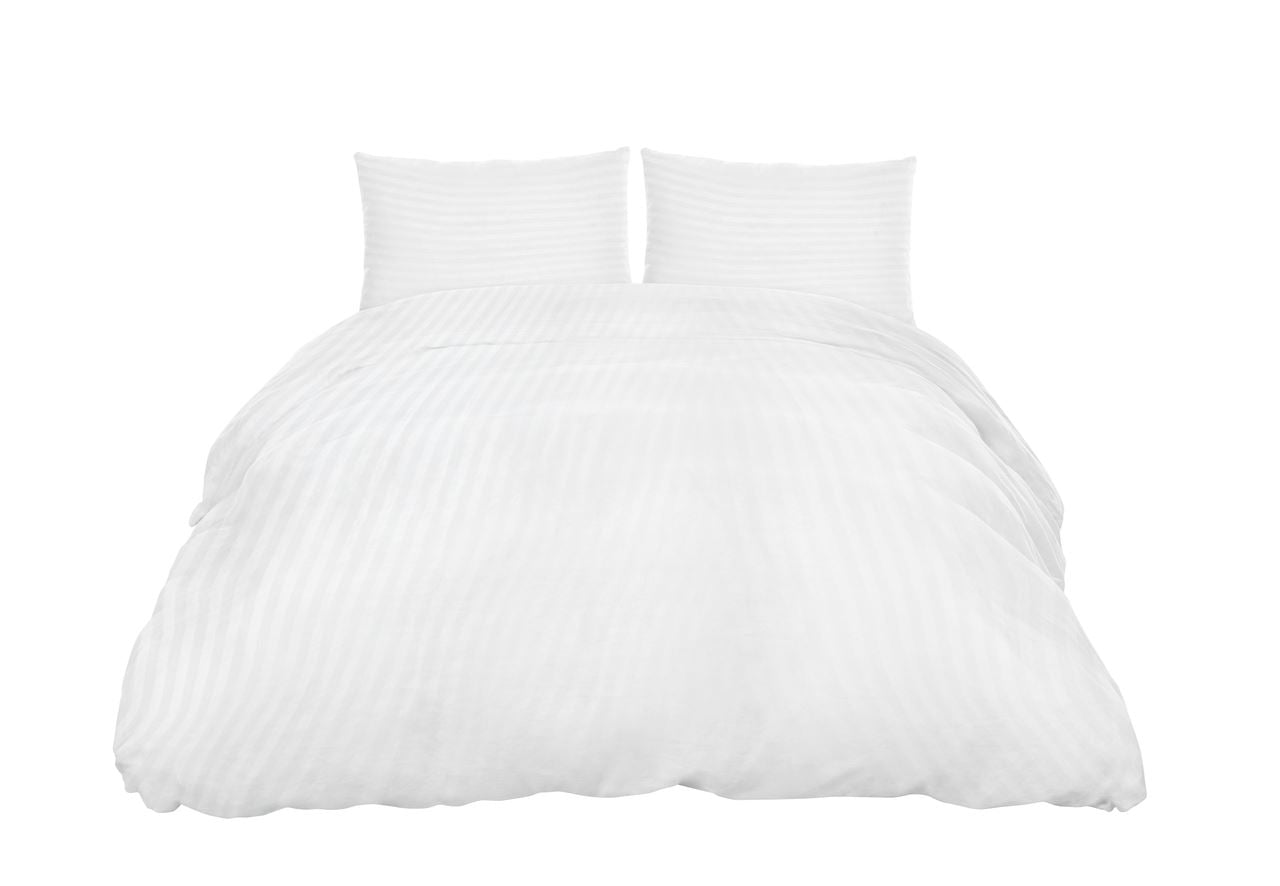 METRO PROFESSIONAL Duvet cover Satin Str White 200 x 200