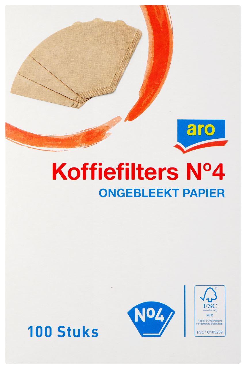 aro Coffee Filters Br No4 100 pieces 158 g