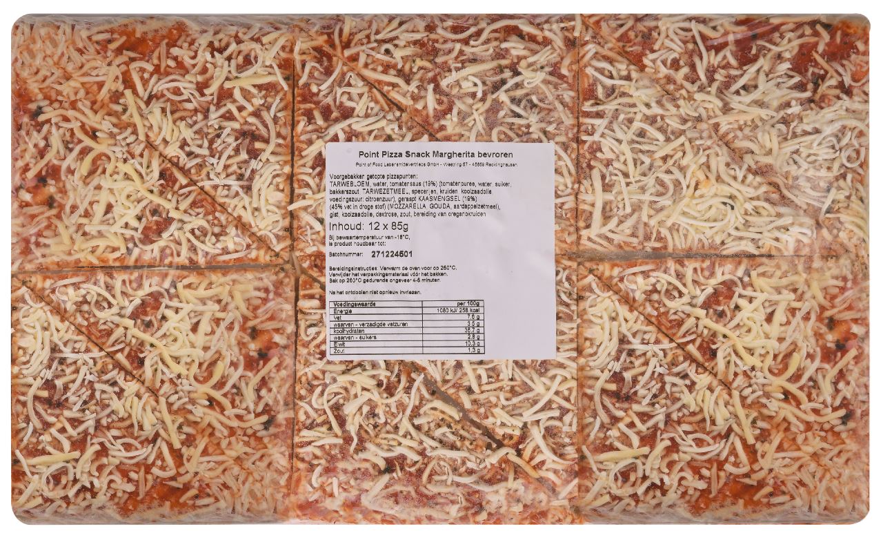 POINT OF FOOD Pizza Margerita 12 pieces 1.32 kg