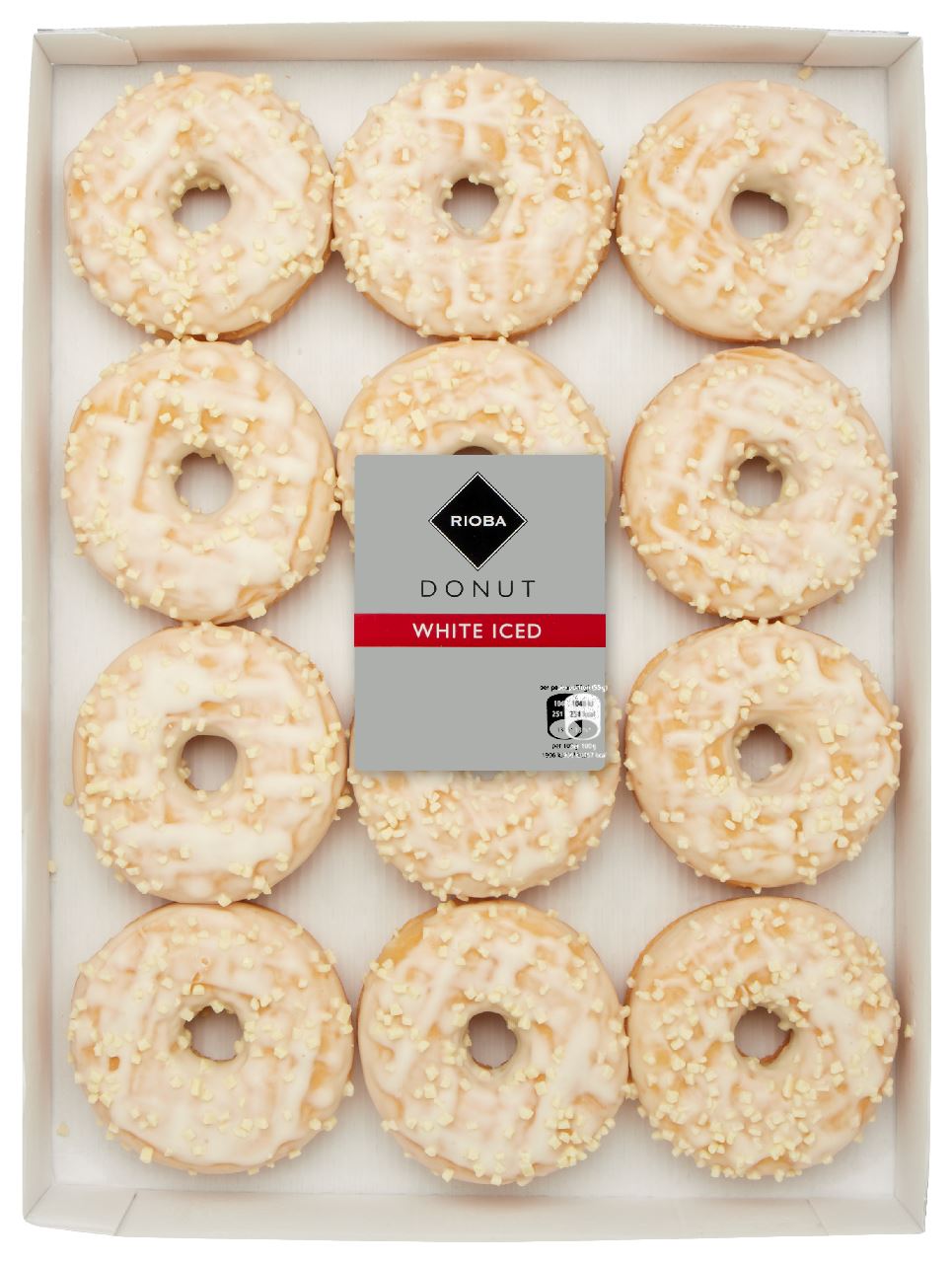 RIOBA Donuts White Crumble 12 x 55 g
